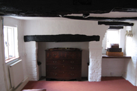 An old fireplace