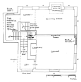 Plan of the house when built