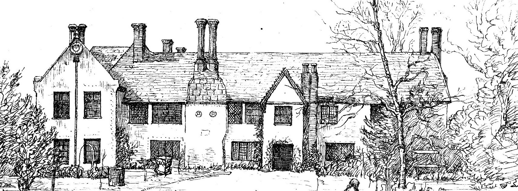 A drawing of Doddershall House