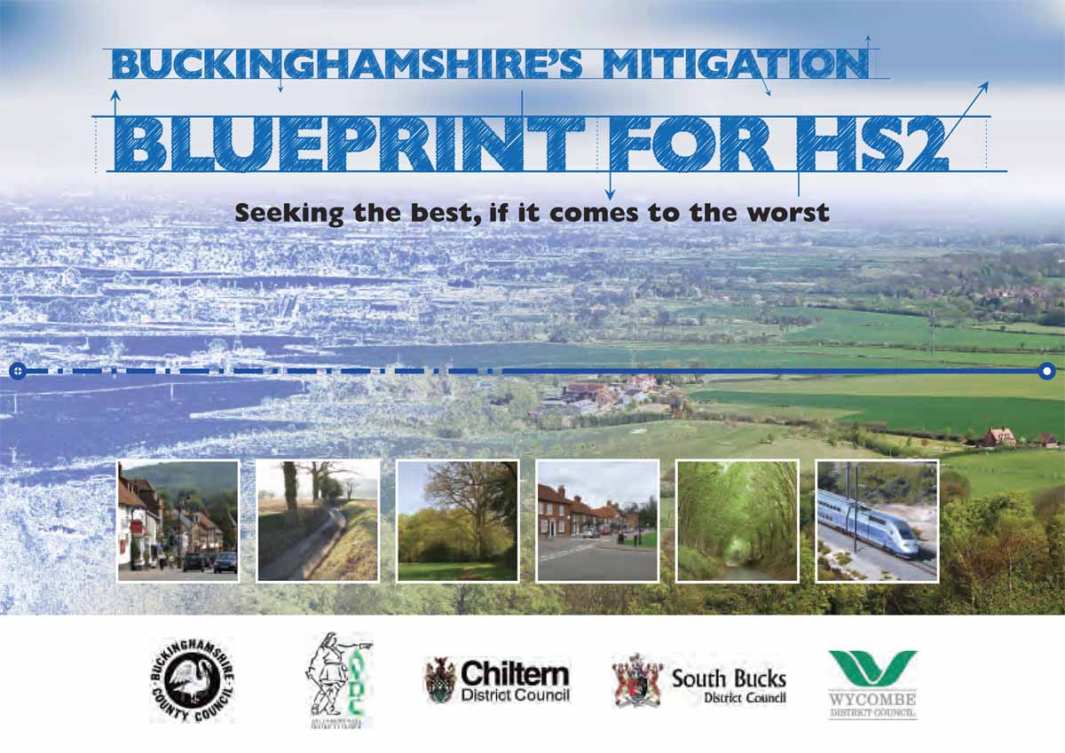 Cover of the council's HS2 Mitigation Blueprint document