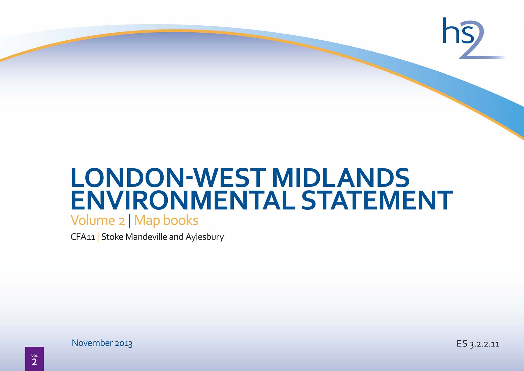 Cover of the HS2 Environmental Statement