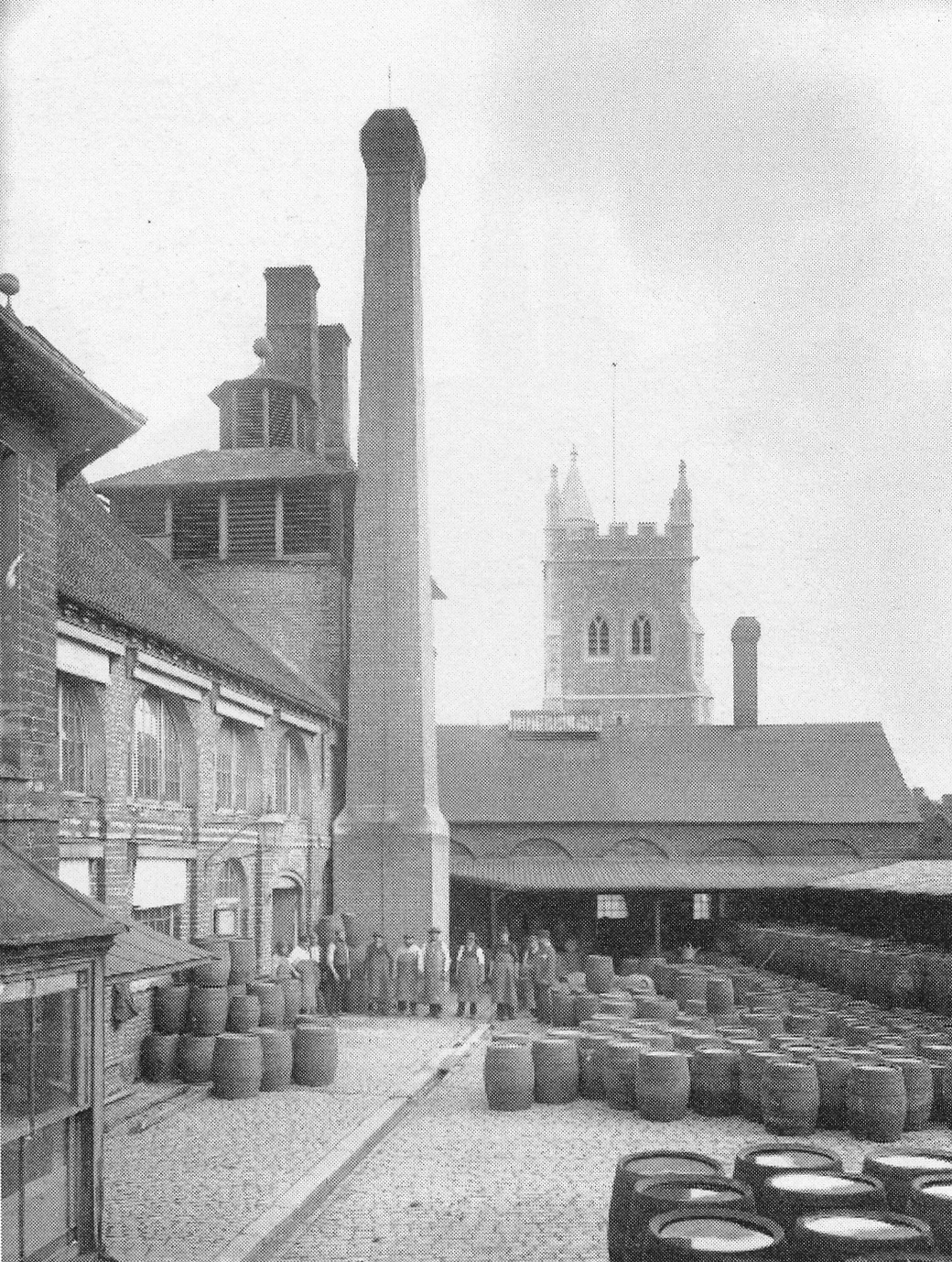 Amersham Brewery Yard in 1889