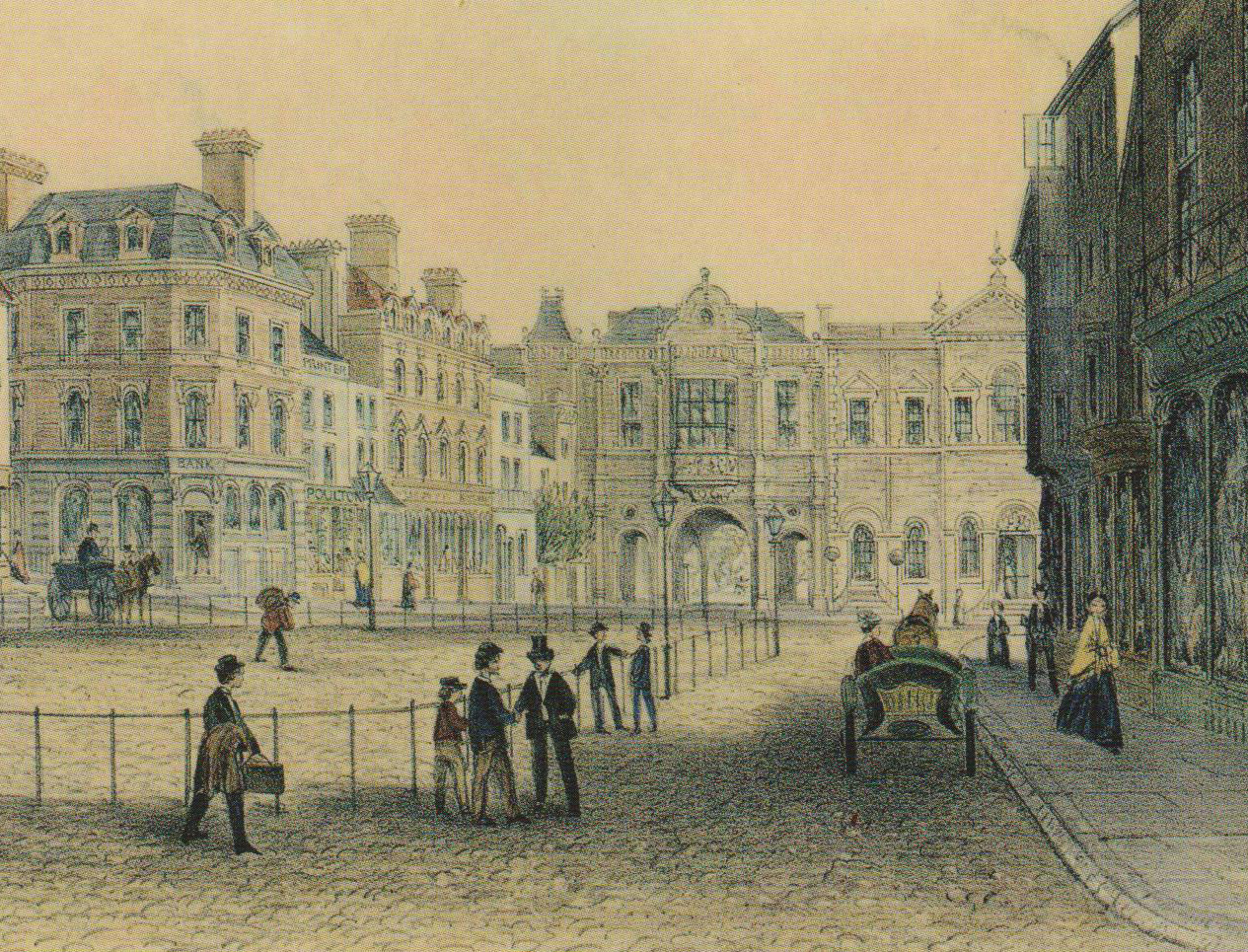 Aylesbury Market Square in the late C19