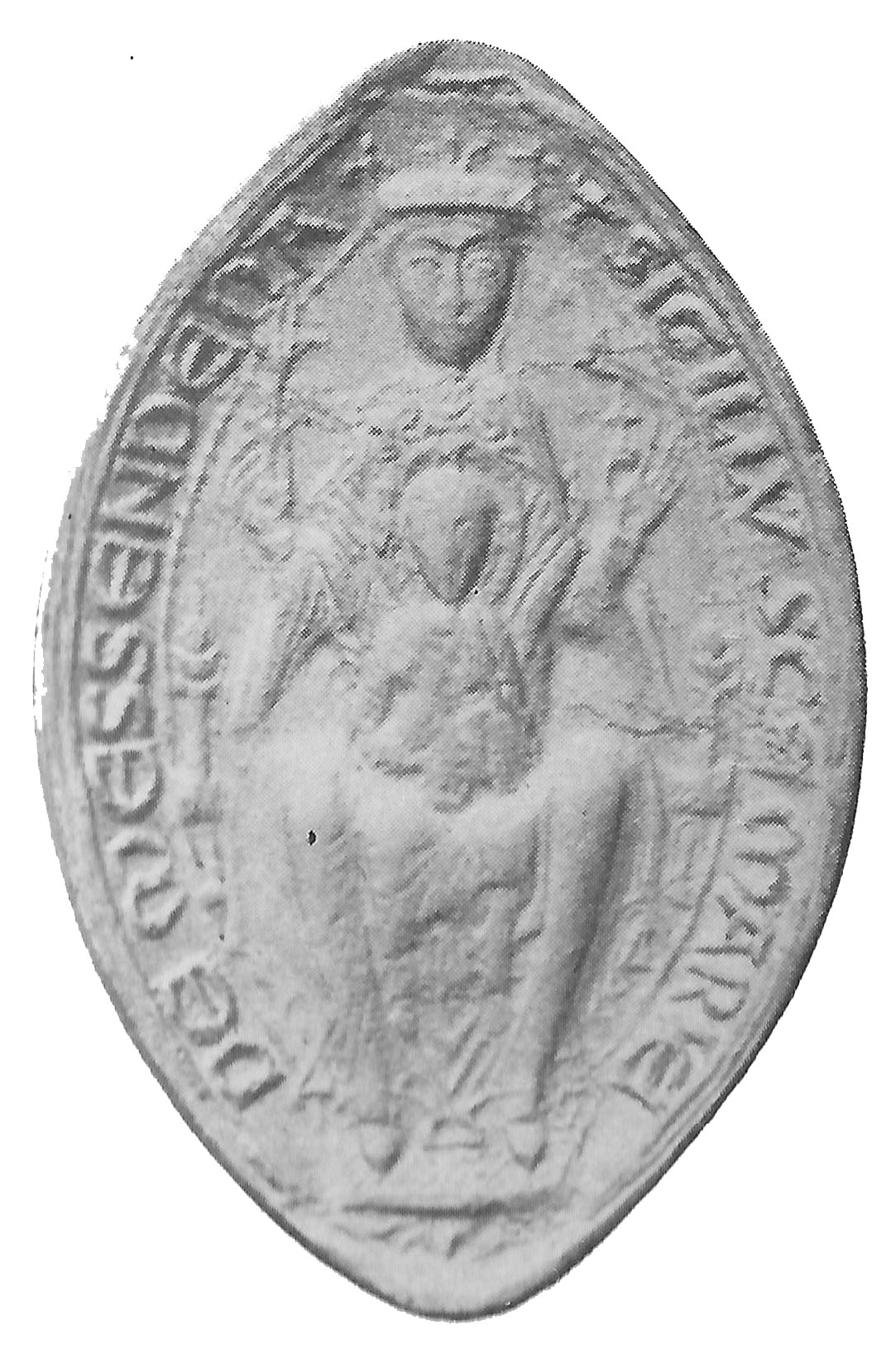 The wax seal of Missenden Abbey