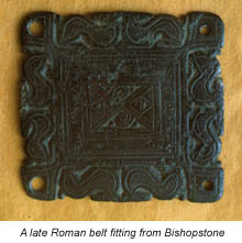A late Roman belt fitting from Bishopstone